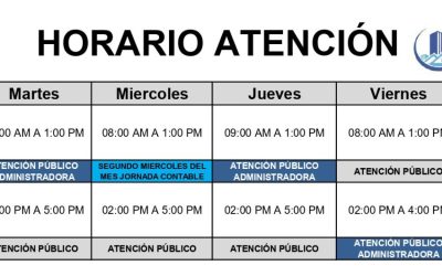HORARIO ADMINISTRACIÓN