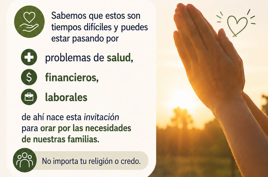 INVITACIÓN A ORAR JUNTOS